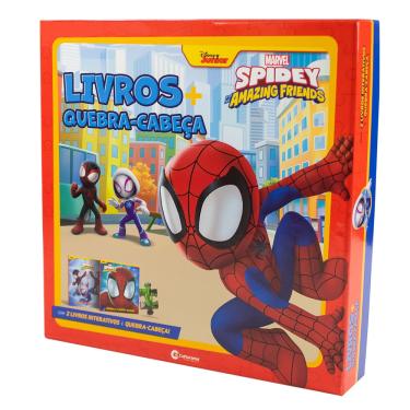 Imagem de Livro - Box de Livros e Quebra cabeça do Spidey