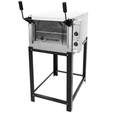 Imagem de Forno Industrial Venâncio Roma Elétrico Aço Inox 80cm com Pedra Refrat