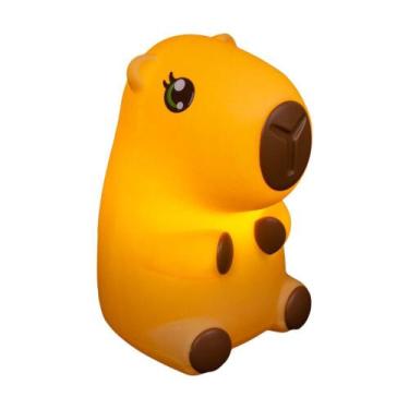 Imagem de Luminária 3D Capivara Kawaii Girl Bivolt Decoração Criativa - Desembru