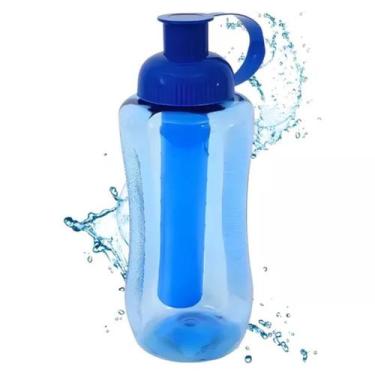Imagem de Garrafinha De Água Squeeze Pequena Tubo De Gelo - 600ml Barato - Dagg 