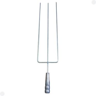 Imagem de Churrasqueiro Pro: Espeto Triplo Para Churrasco com 79 cm! - Riomar Eq