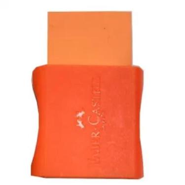 Imagem de Borracha c/Capa Laranja Neon Faber Castell - Faber-Castell, Laranja