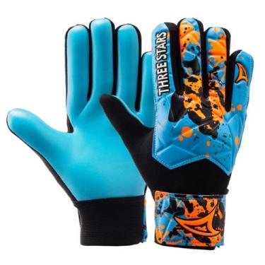 Imagem de Luva Goleiro Campo Three Stars Brava Infantil, Bravapalmaazul, G, BRAV