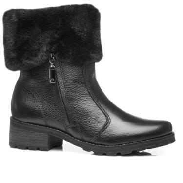 Imagem de Bota Pegada Feminina em Couro Preto Forrada 281495.03, 38