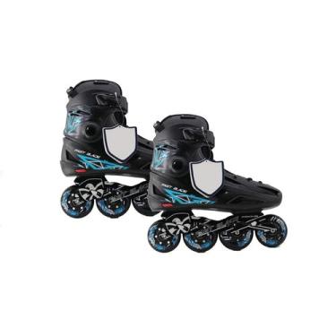 Imagem de Patins Profissional Flying Eagle F1S FB F3S R4 F6S, Preto com azul fb,