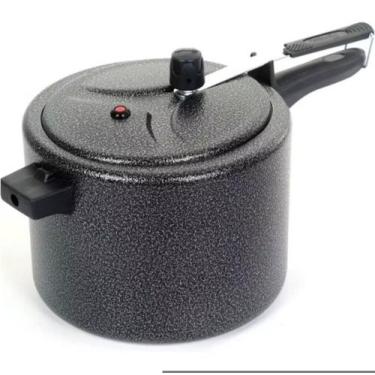 Imagem de panela de pressão 10 litros preta craqueada - asj