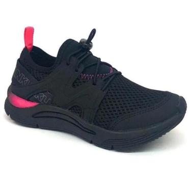 Imagem de Tênis Infantil Klin New Sport Baby Menina Preto e Pink, 28