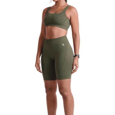 Imagem de Bermuda Lupo Legging Nao É Transparente Confortável Academia, Verde mi