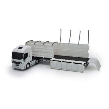 Imagem de Caminhão Graneleiro Iveco Hi-Way Carreta Brinquedo Miniatura Carrinhos