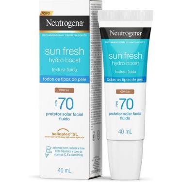 Imagem de Protetor Solar Facial Neutrogena FPS70 Sun Fresh Hydro Boost Cor 3.0 4
