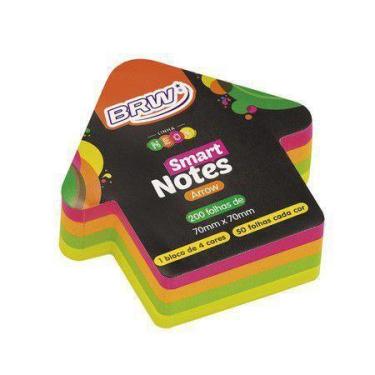 Imagem de BLOCO SMART NOTES ARROW - Notas Adesivas em Forma de Seta - BRW, Preto