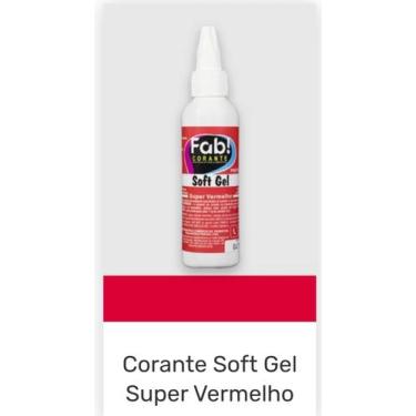 Imagem de Corante Soft Gel Super Vermelho - FAB , 25g