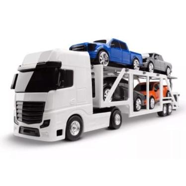 Imagem de Caminhao Cegonheira Petroleum com 4 carrinhos - Roma 1470 - Roma Jense
