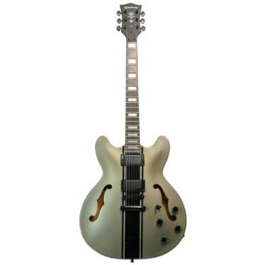 Imagem de Guitarra waldman eletrica hollow body 6 cordas gho220s gp
