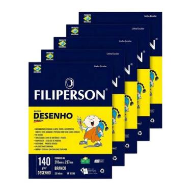 Imagem de Bloco Tecnico sem Margem Desenho A-4 140G.20FLS.BRANCO C/05 - Filipers