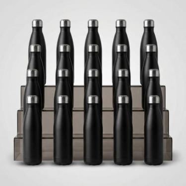 Imagem de kit 20 Garrafa Squeeze Térmica 500Ml Abertura Larga Vedação Hermética 