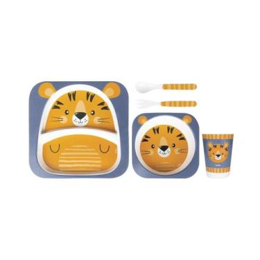 Imagem de Kit Refeição Infantil Bambu Tigrinho - Buba