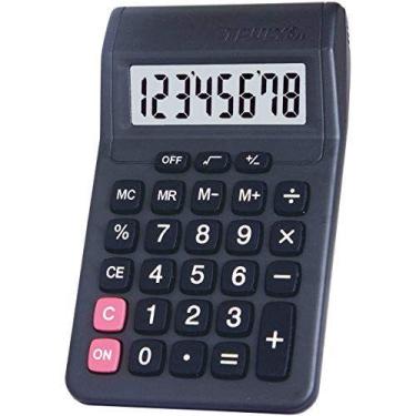 Imagem de Calculadora De Mesa 8 Dig. Preta C/1Pilha Aa - PROCALC