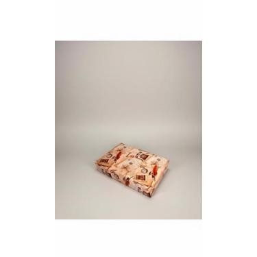 Imagem de Papel Presente Bobina 40cmx100m Estampa Vintage Cartas - Congratulatio