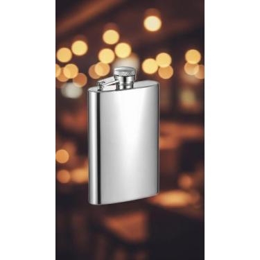 Imagem de Cantil de Bolso Aço Inox 255ml - Congratulations Store