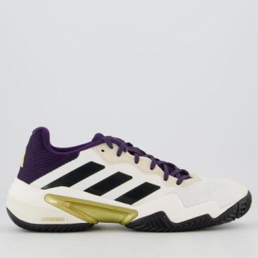 Imagem de Tênis Adidas Barricade 13 VTG Branco e Preto, 43