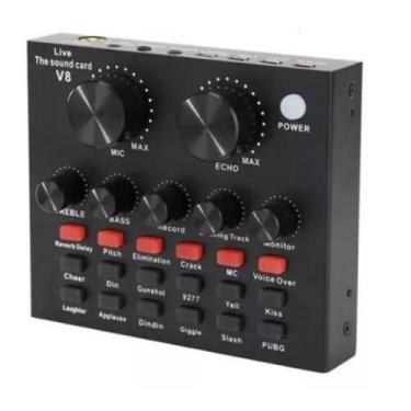 Imagem de Mesa De Som V8 Áudio Usb Smart Conjunto Interface Externa 5v - v8 soun