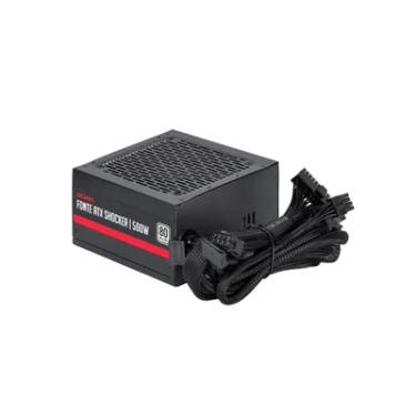 Imagem de Fonte De Alimentação Pcyes Schocker 500w, 80 Plus, White, Pfc Ativo, Com Cabo