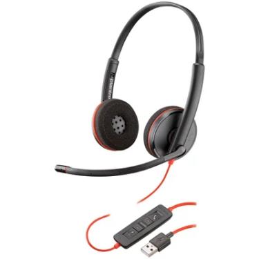Imagem de Headset Plantronics USB, Biauricular, Mod. Blackwire - C3220
