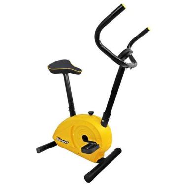 Imagem de Bicicleta Ergométrica BP 880 Y Com Monitor Poli Sports, Preto, Amarelo