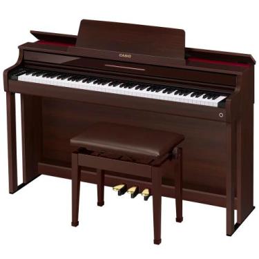 Imagem de Piano Digital Casio AP550 BN Celviano Marrom C/ Banqueta, UNICA, U