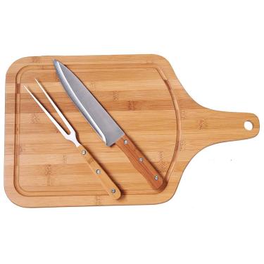 Imagem de Conjunto para Churrasco Bamboo Mor 3360 - 3 Peças