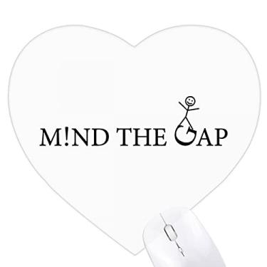 Imagem de Mousepad Leap Across Pay Attention, coração, tapete de borracha, para jogos, escritório