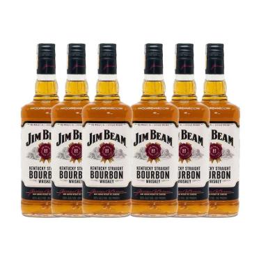 Imagem de Kit 6 Whisky Jim Beam Bourbon 1L