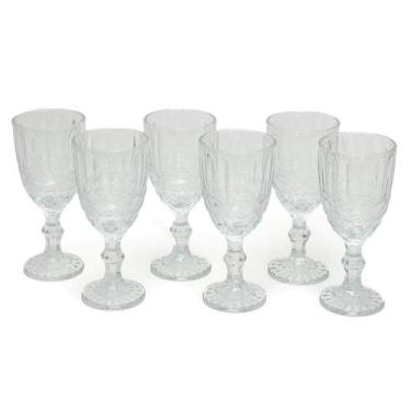 Imagem de Conjunto De 6 Taças De Vidro Para Bebidas Libélula Transparente - Lyor