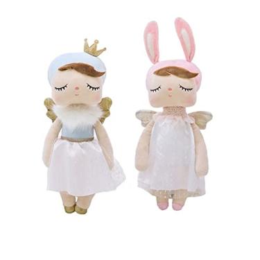 Imagem de Boneca Metoo Angel, Kit com 2 Bonecas e 2 Sacolas, IBMKIDS (Princesa e Branca)