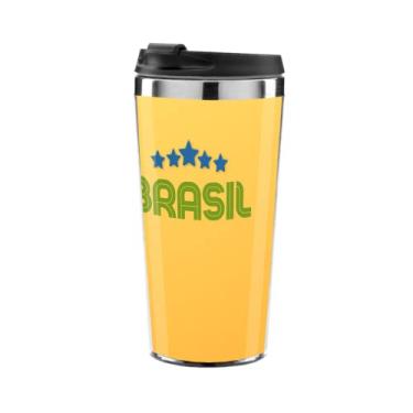 Imagem de Copo Termico Brasil Amarelo Canário