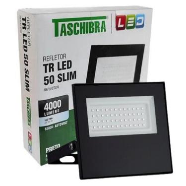 Imagem de Refletor Led 50W 6500K Branco Frio Bivolt Ip65 - Taschibra