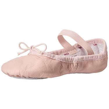 Imagem de Bloch Sapatilha de balé feminina Dance Bunnyhop com sola completa de couro, rosa, 5 X-Narrow Little Kid