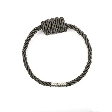 Imagem de Acessórios de móveis minimalistas Fivela de cortina Corda de encadernação Instalação sem perfurações Decoração sólida Pendantv Pendantv, Carvão