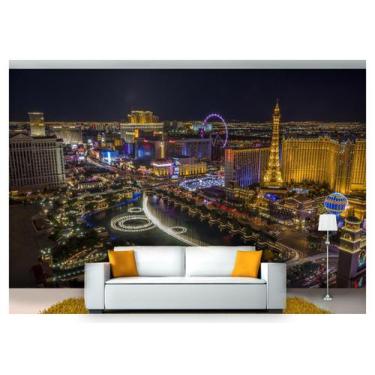 Imagem de Papel De Parede Cidade Prédios Las Vegas 3D 6M² Ncd243 - Você Decora