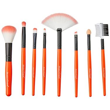 Imagem de Macrilan Kit Kp3-1A Com 8 Pincéis Para Maquiagem - Laranja