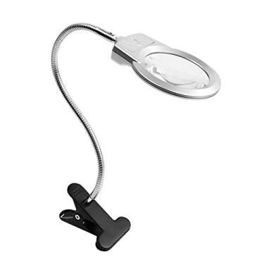 Imagem de Qudai Lupa Lupa Pro Flexível Mãos Livres Lupa Lupa com Luz LED Brilhante com Braçadeira para Leitura Ponto Cruz NP