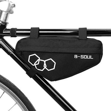 Imagem de Tingpai Saco de triângulo de bicicleta Saco de quadro dianteiro de bicicleta Saco de quadro de bicicleta MTB Ciclismo Acessórios de fer menta Bolsa de zenamento Bolsa