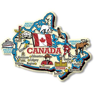 Imagem de Classic Magnets Made with Pride in the USA Ímã de mapa do país jumbo do Canadá por colecionáveis Souvenirs