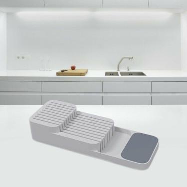 Imagem de Gaveta Faqueiro porta Faca Separação Organizador Caixa Cozinha Sebo Talheres 