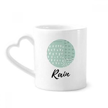 Imagem de Caneca com estampa de arte abstrata verde caneca café cerâmica copo de coração de vidro