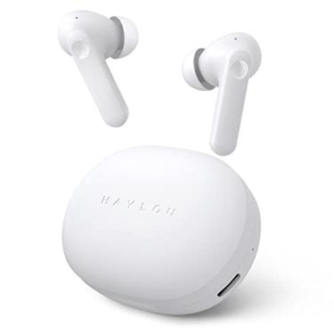 Imagem de Fones de ouvido HAYLOU MoriPods ANC Bluetooth, fones de ouvido sem fio com cancelamento de ruído ativo, fones de ouvido Bluetooth Tecnologia Bluetooth 5.2, modo de jogo de baixa latência, som imersivo, 3 modos, 37 horas de reprodução