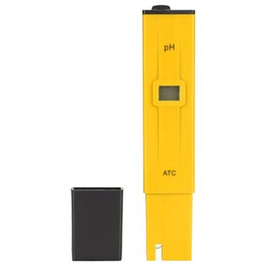 Imagem de Medidor de água, bateria embutida sem configuração de pH testador para piscina para aquários para laboratório (amarelo preto)