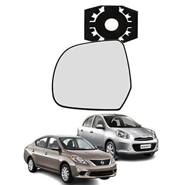 Imagem de Lente Retrovisor Com Base Versa March 11-19 Ld Esquerdo