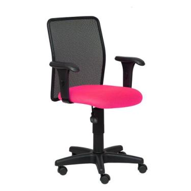 Imagem de Cadeira Diretor Giratória Tela Ligth Space Pink - Rb Cadeiras